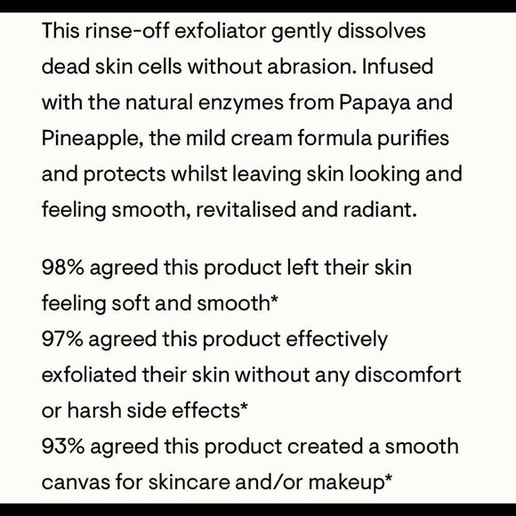 NWT Elemis Papaya Enzyme Peel Advanced Skincare Enzymatic Cream Exfoliator - Picture 9 of 11